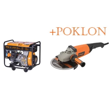 Villager dizel agregat VGD 5500-0 + POKLON Villager električna ugaona brusilica VPL AG 2450 Villager dizel agregat VGD 5500-0 + POKLON Villager električna ugaona brusilica VPL AG 2450